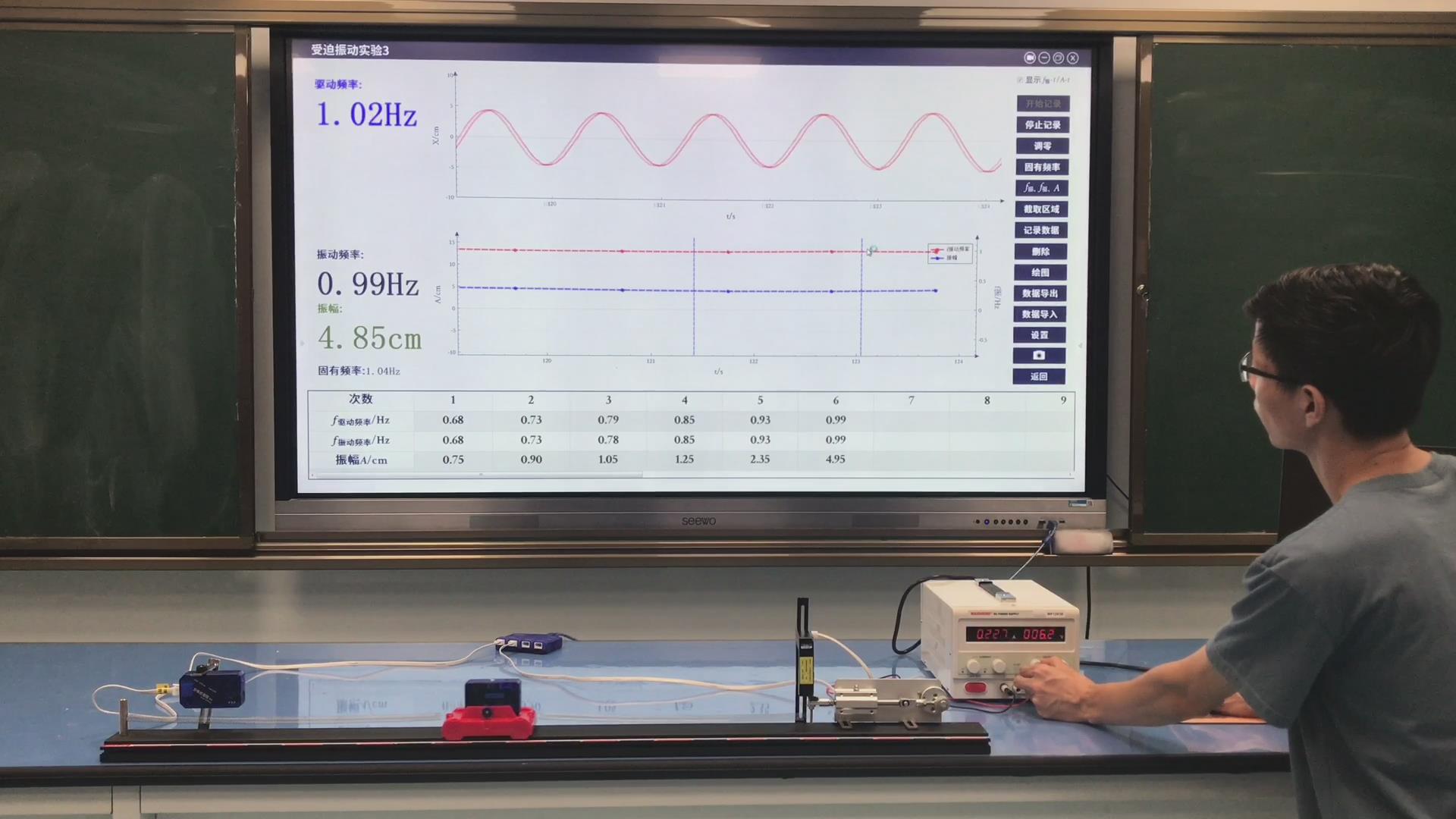 受迫振动与共振实验装置